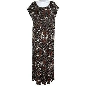 Cato Est. 1946 Maxi Dress Paisley Print‎ Stretchy Casual Dress Plus Size 14/16W